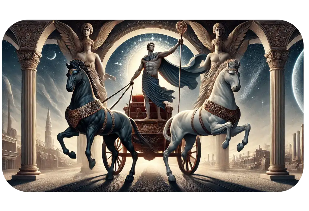 The mean of The Chariot Card in Tarot